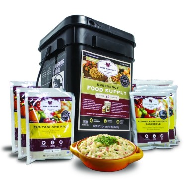 60 Serving Bucket of Wise Company’s Emergency Survival Freeze Dried Food Entrées