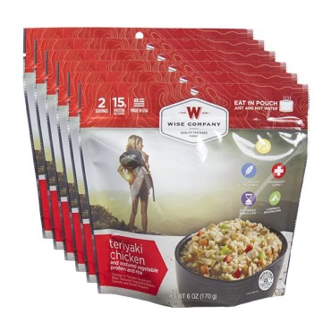 6ct Pack – Outdoor Teriyaki Chicken & Rice (2 Serving Pouch)