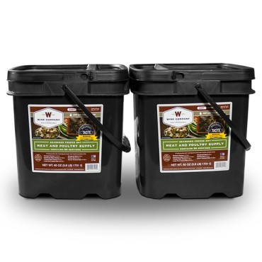 Freeze Dried Meat & Rice Bucket – 120 Servings of Wise Emergency Survival Food