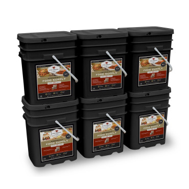 720 Serving Package – 120 lbs – Includes: 3 – 120 Serving Entrée Buckets and 3 – 120 Serving Breakfast Buckets