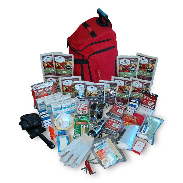 2 Week Deluxe Emergency Survival First Aid Bag Kit with Food & Water for 1  Person - Wise Food Now
