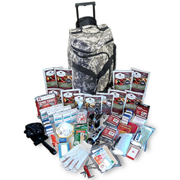 Pre-Packed Emergency Survival Kit/Bug Out Bag for 2 – 175+ Pieces Camo