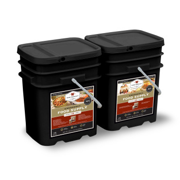 240 Serving Package – 40 lbs – Includes: 1 – 120 Serving Entrée Bucket and 1 – 120 Serving Breakfast Bucket