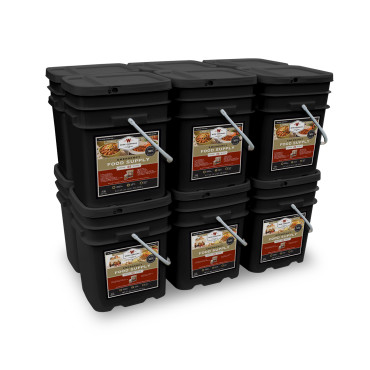 1440 Serving Package – 240 lbs – Includes: 6 – 120 Serving Entrée Buckets and 6 – 120 Serving Breakfast Buckets