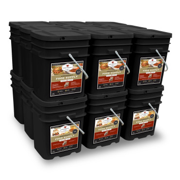 2160 Serving Package – 372 lbs – Includes: 12 – 120 Serving Entrée Buckets and 6 – 120 Serving Breakfast Buckets