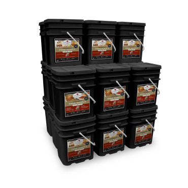 4320 Serving Package – 744 lbs – Includes: 24 – 120 Serving Entrée Buckets and 12 – 120 Serving Breakfast Buckets